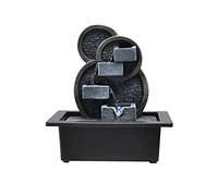 Fontaine Cascade de Table à LED Multicolore - Son apaisant de l'eau en Cascade pour la Maison et Le Bureau, Fontaine de Table à Plusieurs UX
