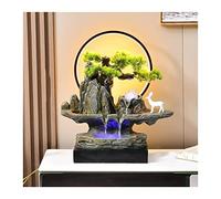 Fontaine Cascade de Table Fontaine de table fontaine de cascade de roche fontaine de cascade d'intérieur décoration intérieure artificielle de bonsaï avec des lumières de LED Fontaines à eau d'intérie