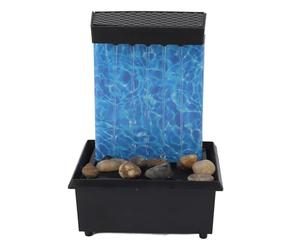 Fontaine Cascade éclairée par LED, Ambiance Apaisante, Soulage Le Stress, Câble USB ou Piles, Décoration D'intérieur, Cadeaux pour Parents ou Amis avec Rochers de Rivière