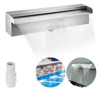 Fontaine Cascade pour Piscine en Acier Inoxydable VEVOR FAGA-6252 - 30cm - Argent