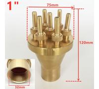 Fontaine centrale droite,1 ""1.5"" 2 "",buses de piscine,musique en plein air,fontaine d'eau - Type 1 (Brass)