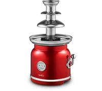 SIMÉO Fontaine à chocolat FCH450 90W – Design vintage, pièces amovibles lave‑vaisselle – Rouge