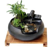 Fontaine D’Eau De Table Fontaine De Table Cascade De Bureau Fontaine D’Eau électrique Décor Intérieur Extérieur Portable De Table Décoratif Zen Méditation Cascade Fontaine De Bureau Feng SH