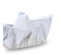 Fontaine d’Intérieur Céramique Création Authentique Effet Marbre Lumière Colorée, Style Atypique et Moderne, Déco Zen Insolite, Idée Cadeau Créateur, Fontaine de Table, H21x32x14cm - Sailing Zen’Light