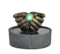 Fontaine d’Intérieur Zen Authentique et Symbolique Lumière LED Coloré, Objet Décoration Exotique Relaxante, Idée Cadeau Insolite et utile, Fontaine de Table Méditation, Dia30, H19cm - Lhassa Zen’Light