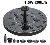 Fontaine De Bain D'oiseaux Solaire,Pompe Solaire Avec 6 Fonctions D'eau Anonymes,Piscine De Jardin,Sécuritaires Extérieur,Décoration De Jardin,2.5w,1.5w - Type 1.5w