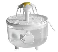 Fontaine de Bain pour perruches, Bain d'oiseaux à Circulation Automatique pour Cage, Douche silencieuse au Design Floral pour perroquets, perruches, calopsittes et Petits Oiseaux, Distributeur d