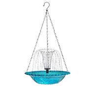 Fontaine de bain solaire, distributeur d'eau en cascade à plusieurs niveaux, bain d'oiseaux de jardin extérieur, système d'eau décoratif pour la faune, système de pompe alimenté par le pour pel