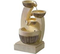 Fontaine de bureau à 4 niveaux - Son d'eau relaxant pour la méditation zen et le yoga, soulagement du stress, pour décoration d'intérieur tranquille et pleine conscience