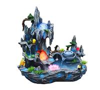 Fontaine de Bureau à Eau vive Rockery - Fontaine décorative de Salon avec Fonction Cascade pour Une Utilisation en intérieur
