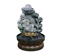 Fontaine de Bureau Bouddha en résine Unique - Cascade de Table, Fontaine d'intérieur idéale pour la décoration de la Maison et du Bureau, idée Cadeau