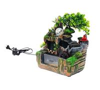 Fontaine de Bureau Cascade, Fontaine d'intérieur avec Prise de Courant et Pompe Fontaine de Table, Cascade de Jardin, Plantes pulvérisatrices Ornement de Bureau pour Le Bureau et la Maison