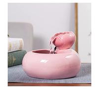 Fontaine de Bureau Fontaine à Eau en céramique sur Table avec Fontaine de Table Zen pour décoration intérieure et extérieure de la Maison, Table de Bureau, L 7,6" x l 7,6" x H 5,9"