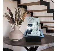 Fontaine De Bureau Fontaine Bouddha Design LED Jeu D'eau H 25,5 Cm