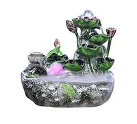 Fontaine de Bureau Fontaine d'intérieur Fontaine de Table Fontaine Cascade Fontaine de Relaxation Fonction d'eau Fontaine de Bureau Feng Shui Zen avec Boule rotative et Pompe pour la