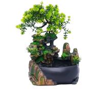Fontaine de bureau - Mini fontaine d'intérieur - Fontaine de jardin en rocaille - Décoration - Pompe submersible pour la maison ou le bureau - 220 V