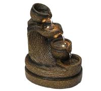 Fontaine de Bureau, Statue décorative de Fontaine d'intérieur Vintage en résine avec lumière, décoration Moderne for la Maison et Le Bureau