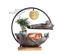 Fontaine de Bureau Style Chinois Eau en Circulation Aquarium décoration Salon Bureau Bureau humidificateur Distributeur d'eau Fontaine de Table