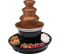 Fontaine de chocolat à trois étages Fondue au chocolat Réchauffeur d'aliments Anniversaire Fête Acier inoxydable