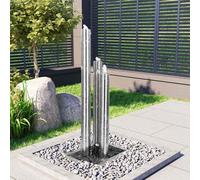 Fontaine de Jardin 48x34x153 cm Acier Inoxydable Terrasse Extérieur vidaXL