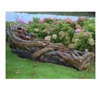 Fontaine De Jardin Allongée Avisio Souche D'arbre Avec Chute D'eau Et Éclairage Led - Ubbink Multicolore