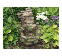 Fontaine de jardin chios chute d'eau effet pierre