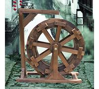 Fontaine de Jardin en bois Cascade Eau de roue à aubes Fontaines de d'eau Garden extérieures Caractéristique de l'eau Décor De Fontaine Paysage Eau décoratif for patio,terrasse ( Size : Diameter 30cm(