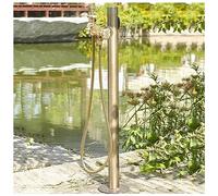 Fontaine de jardin en laiton résistant au gel avec bavette de tuyau, idéale pour l'irrigation de la cour, le lavage de voiture et l'arrosage des fleurs