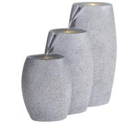Fontaine de jardin ARKLE LED Gris