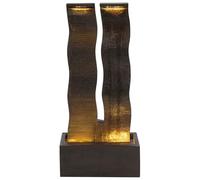 Fontaine de Jardin en Résine Extérieur avec Éclairage LED Marron Sunline