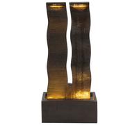 Fontaine de Jardin en Résine Extérieur avec Éclairage LED Marron Sunline