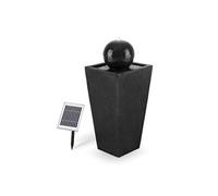 Königsbrunn Fontaine solaire 200 l/h avec LED & batterie basalte