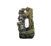 Fontaine de jardin Sartene vieux troncs d'arbre avec cascade et éclairage LED -