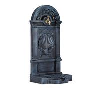 Relaxdays Fontaine de jardin antique design nostalgique antiquités aluminium jardin robinet HxlxP: 83 x 39 x 33 cm, gris