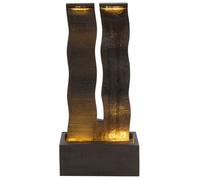 Fontaine de Jardin en Résine Extérieur avec Éclairage LED Marron Sunline