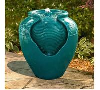 Fontaine de jardin,Teamson Home, turquoise, 39 X 39 X 43
