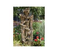 Fontaine de jardin tiros vieux troncs d'arbre avec cascades et éclairage led - u