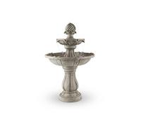 Blumfeldt Springbrunnen Fontaine À Oiseaux 60x90cm 3w Batterie Solaire Gris
