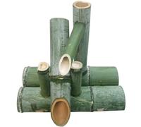 Fontaine de jardin zen en bambou avec pompe à bascule, fontaine d'extérieur pour paysages tranquilles 30 cm, décoration d'étang parfaite pour les espaces de méditation de jardin
