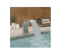 vidaXL Fontaine de piscine 30x60x70 cm Acier inoxydable 304 148882