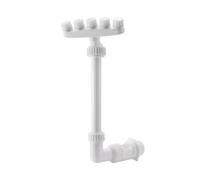 Fontaine de piscine - Accessoire de piscine - Système à double buse - Hauteur réglable - Pour piscines hors sol et encastrées Arroseur réglable avec 5 buses et contrôle de (White, 37X19X18cm)