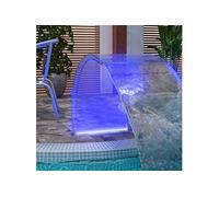 Fontaine de Piscine avec LED RVB Acrylique 50 cm Cascade d'Etang Jardin vidaXL