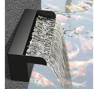 Fontaine de piscine cascade en acier inoxydable pour intérieur ou extérieur, jardin, terrasse et arrière-cour pour améliorer le paysage