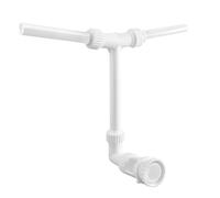 Fontaine de piscine cascade - Fontaine de piscine - Fontaine pour piscines enterrées - En PVC - Double pulvérisation réglable - Pour raccords filetés de 1,5"/2,2" - Avec instructions en anglais