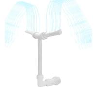 Fontaine De Piscine Double Cascade pour Extérieur, Fontaine De Piscine, Arroseur Réglable avec Adaptateur, Accessoire Piscine Extérieur, pour Piscine Hors Sol Et Enterrée