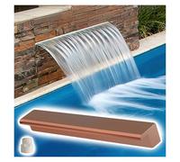 Fontaine de piscine en acier inoxydable - Fontaine murale moderne intégrée pour l'amélioration du jardin et de l'étang