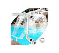 Fontaine de piscine pour piscines enterrées et hors sol, rafraîchisseur d'eau à double jet en cascade