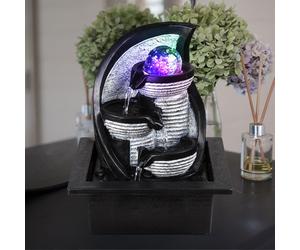Fontaine de table à LED RVB de haute qualité RVB support d'éclairage à changement de couleur boule de jeu d'eau Globo 93022