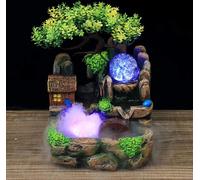 Fontaine de table avec éclairage Fontaine d'intérieur LED Salon Jardin Décoration Cadeau