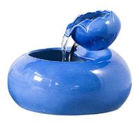 Fontaine de table créative en céramique en forme de lotus - Son d'eau apaisant pour la relaxation et la méditation pour la décoration d'intérieur et le soulagement du stress